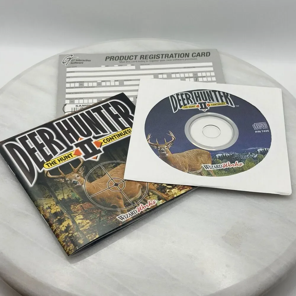 Deer Hunter II PC CD-ROM 1998 Big Box Windows 95 98 Complete Untested Game